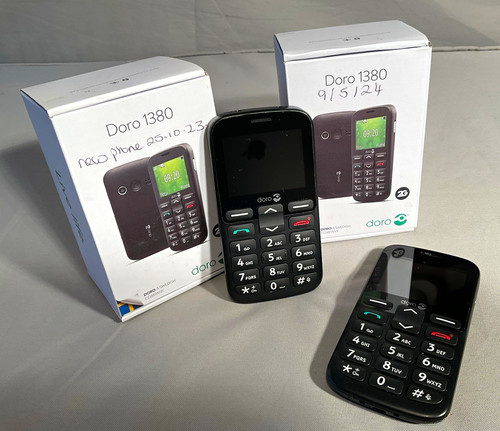 Doro 1380 black bar - black, phone