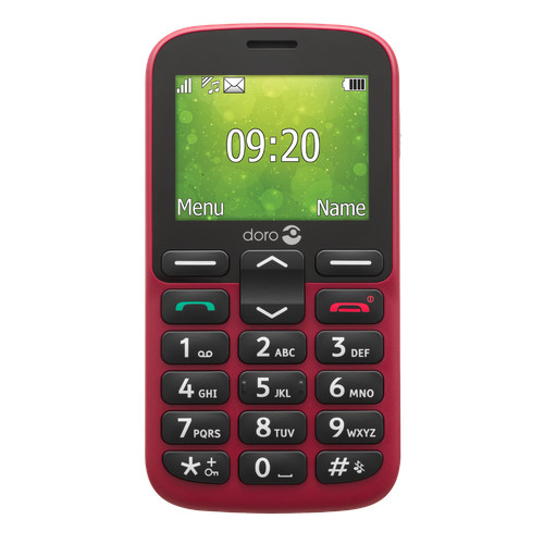 Doro 1380 red - dual, sim